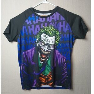 Batman The‎ Joker Graphic Tee HAHAHA DC Comics Villain T-Shirt Size XL DD